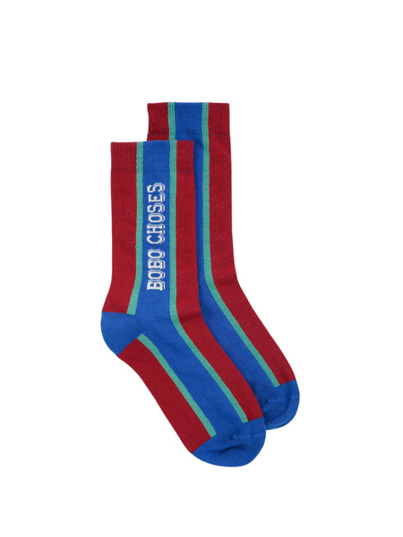Calzino multicolor con logo per neonato e bambino Bobo Choses B226AI078 UNI 
