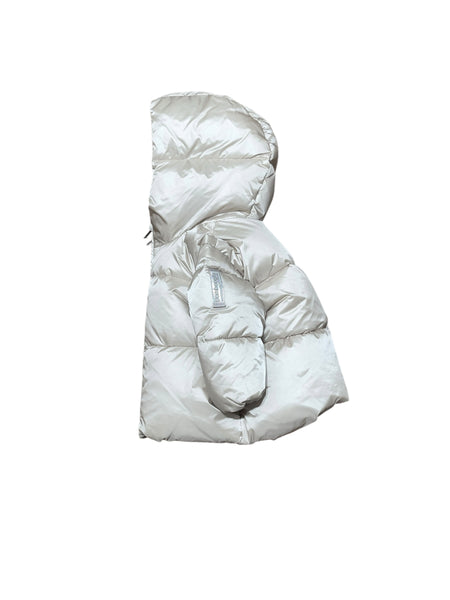 Piumino satinato avorio per neonati Bomboogie JB9903 503 
