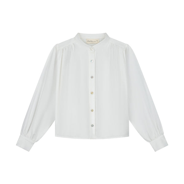 Camicia bianca per bambina Charlie petite SOOF BLOUSE OFF-WHITE 
