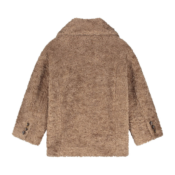 Cappotto teddy marrone per bambina Charlie petite SOPHIE COAT 200 