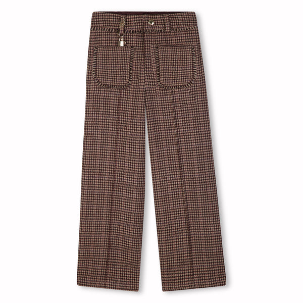 Pantalone pied de poule per bambina Chloé C21267 PO3 