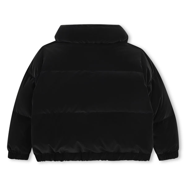 Piumino con vera piuma soffice nero per bambina Chloé C21283 09B 