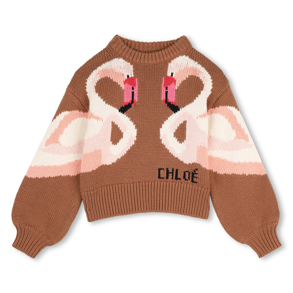 Maglia cammello per bambina Chloé C21294 31F 