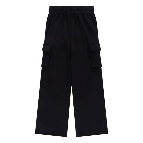 Pantalone in felpa nero con logo per bambino Converse 9CJ809 023 