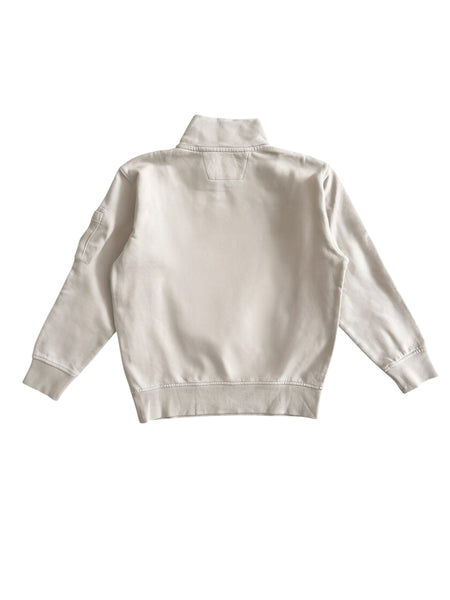 Felpa beige con logo per bambino C.P. Company CMF01P-LCA76 10024 