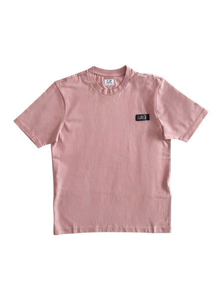 T-shirt rosa con logo per bambino C.P. Company CNM00S-LAA17 50504 