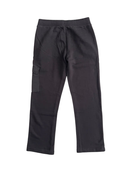 Pantalone in felpa nero con logo per bambino C.P. Company CUP01L-LCA76 60100 
