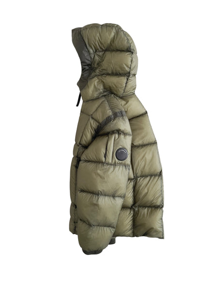 Piumino verde con logo per bambino C.P. Company CUS022-L3AB1 30745 