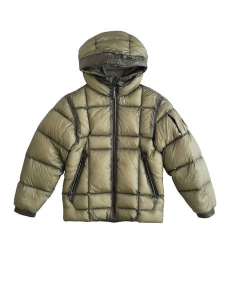 Piumino verde con logo per bambino C.P. Company CUS022-L3AB1 30745 