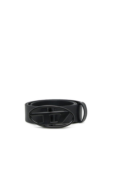Cintura di pelle nera per bambini Diesel J02595 K900 