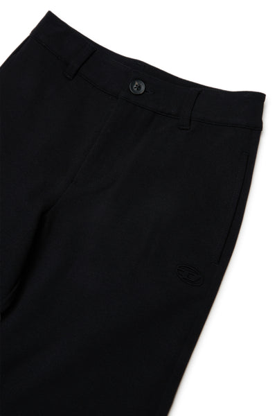 Pantalone nero a zampa per bambina Diesel J02904 K900 