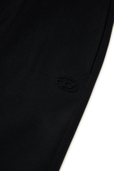 Pantalone nero a zampa per bambina Diesel J02904 K900 