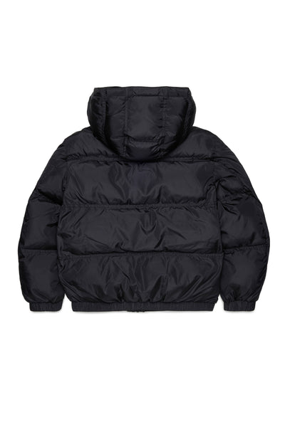 Piumino nero con logo per bambino Diesel J03025 K900 