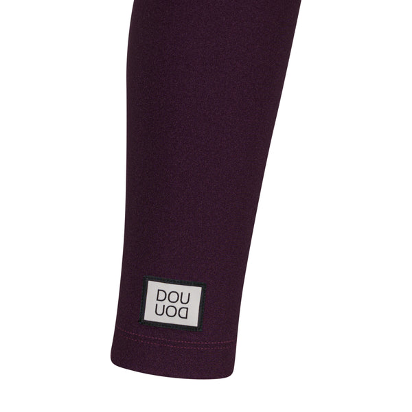 Leggings melanzana per bambina Doudou DY6A20-J0331 558 