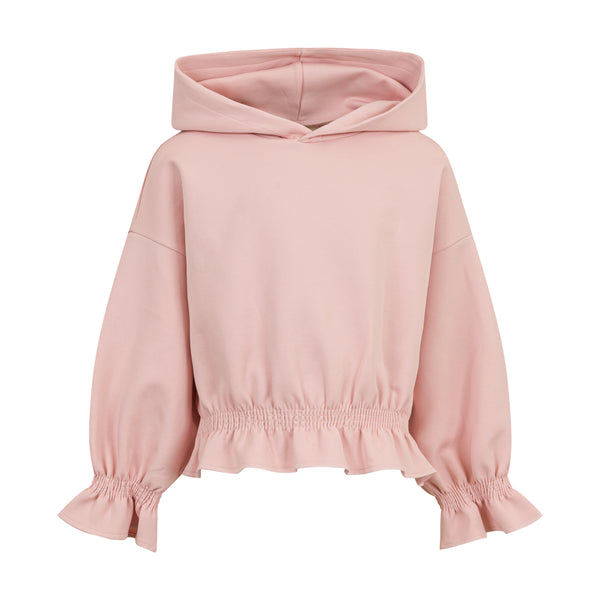 Felpa rosa con cappuccio per bambina Doudou DZ4A00-Z3278 504 