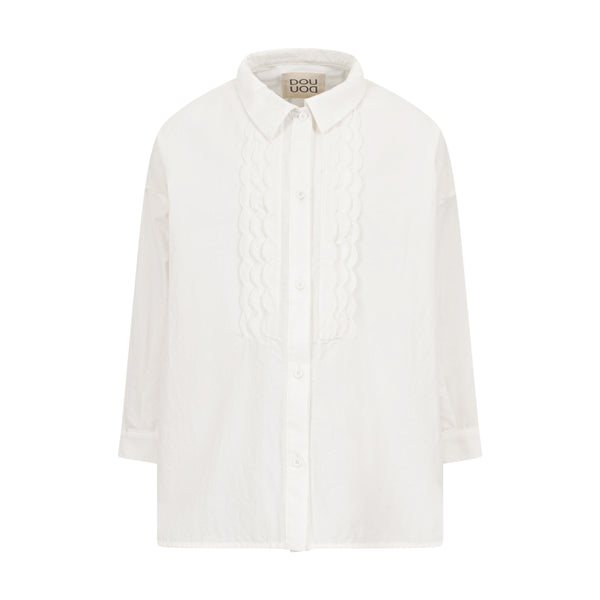 Camicia avorio per bambina Doudou DZ5A60-Z4086 100 