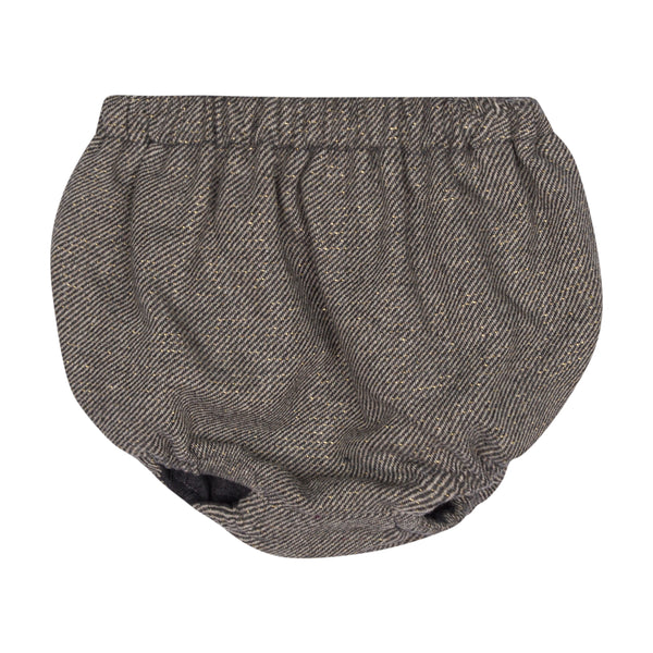 Coulotte in tessuto tweed con fiocco per neonata Doudou DZ6049-E0246 808OR 