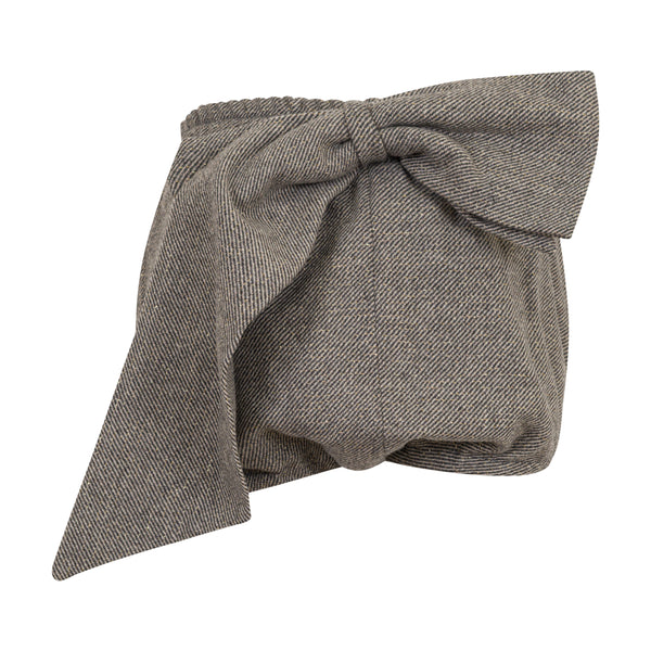 Coulotte in tessuto tweed con fiocco per bambina Doudou DZ6A79-E0246 808OR 