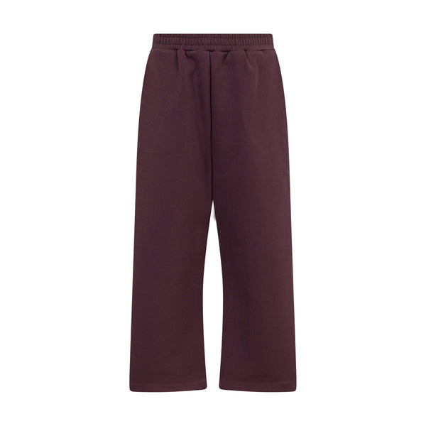 Pantalone melanzana in felpa tecnica per bambina Doudou DZ6P80-Z3728 558 