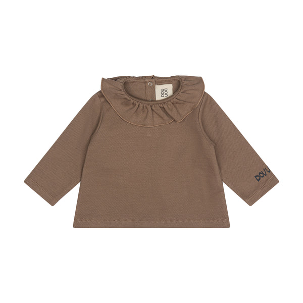 T-shirt fango con colletto per neonata Doudou DZ8020-Z4097 343 