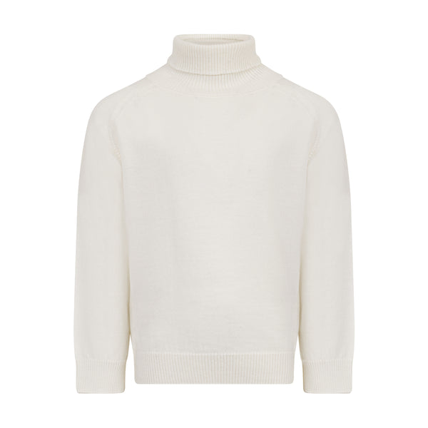 Maglia dolcevita latte per bambini Doudou DZ9P10-Z4117 101 