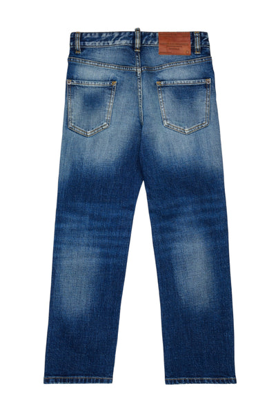 Jeans in denim blu medio per bambino Dsquared2 DQ2252 DQ01 