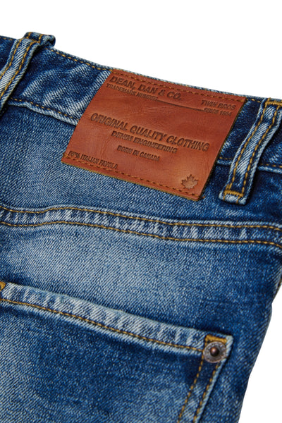 Jeans in denim blu medio per bambino Dsquared2 DQ2252 DQ01 