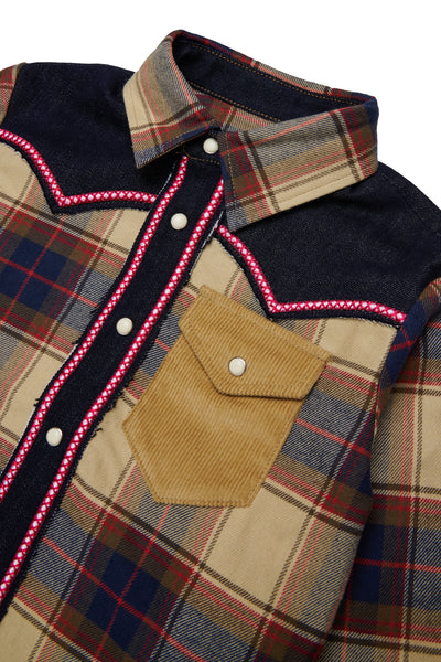 Camicia a quadri per bambina Dsquared2 DQ3453 DQ717 