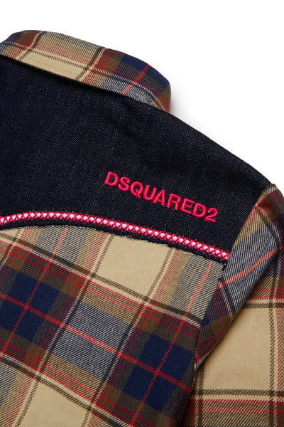 Camicia a quadri per bambina Dsquared2 DQ3453 DQ717 