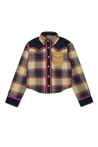 Camicia a quadri per bambina Dsquared2 DQ3453 DQ717 