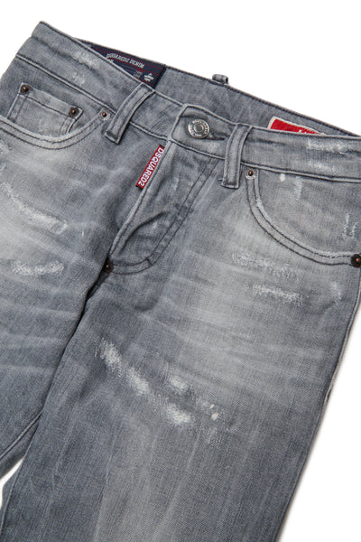 Jeans in denim grigio per bambino Dsquared2 DQ3582 DQ03 