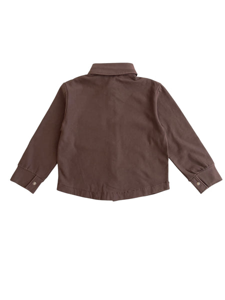 Camicia cioccolato per bambino Fiorile 1631 662 