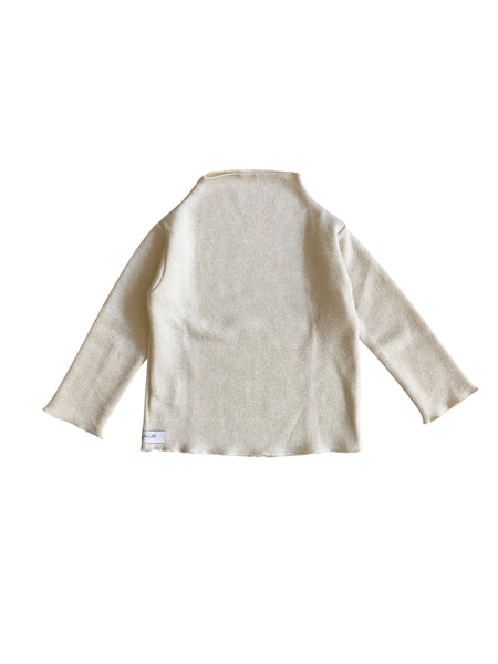 Maglia panna con brillantini per bambina Gayalab 403 PANNA 