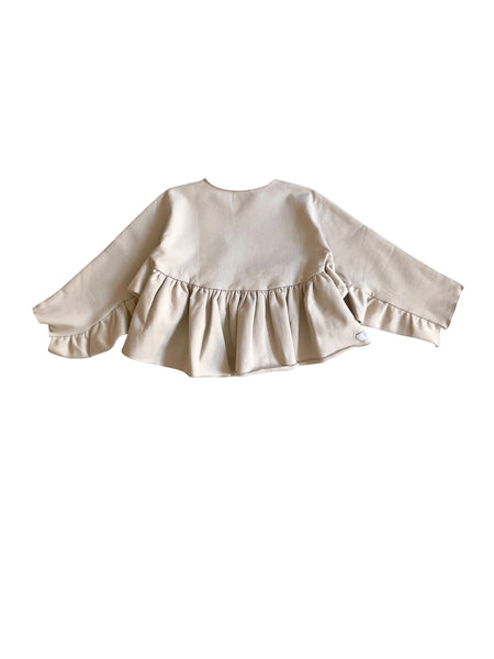 Maglia beige per neonata Gayalab 609A BEIGE 