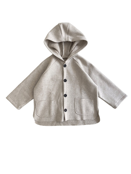 Giacca grigio chiaro con cappuccio per neonati e bambini Gayalab 613A GRIGIO 