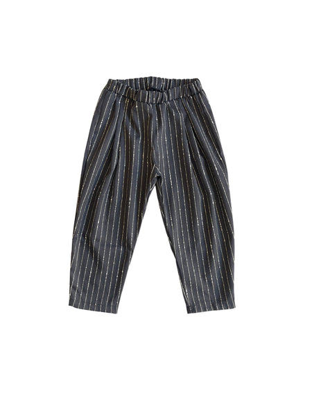 Pantalone grigio scuro a righe bianche per neonati Gayalab 615E GRIGIO SCURO 