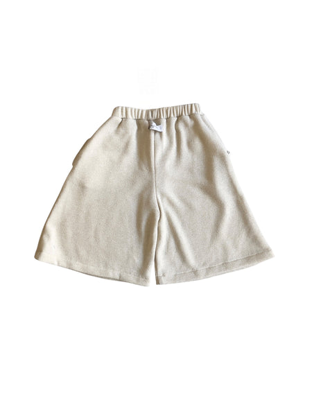 Pantalone panna con brillantini per bambina Gayalab 618C PANNA SILVER 