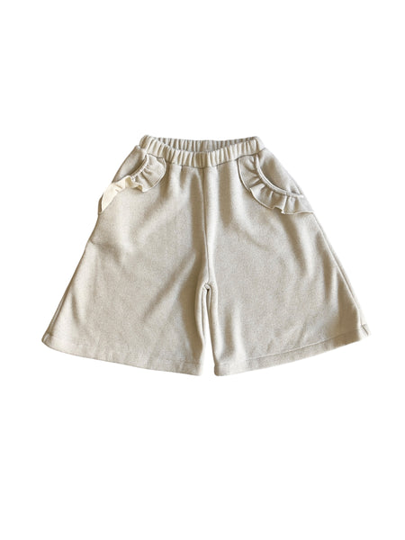 Pantalone panna con brillantini per bambina Gayalab 618C PANNA SILVER 