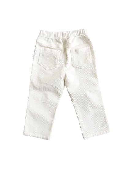 Pantalone latte in velluto a coste per neonato Il gufo A26GPL0021V6021 100 