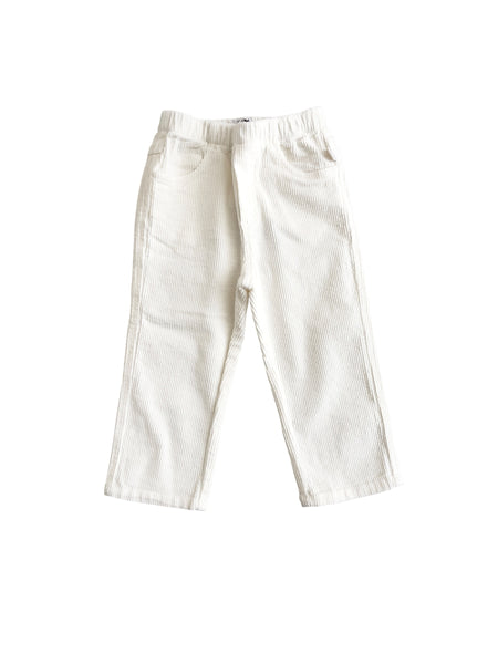 Pantalone latte in velluto a coste per neonato Il gufo A26GPL0021V6021 100 