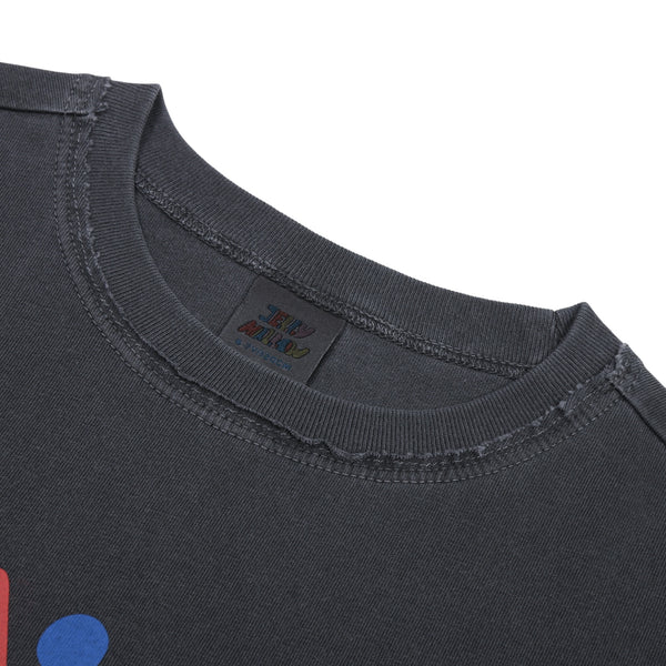 T-shirt grafite con stampa per bambino Jelly Mallow JM2620112 COURAGE 