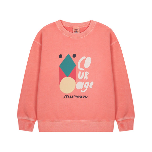 Felpa pesca con stampa per bambini Jelly Mallow JM2620117 COURAGE 