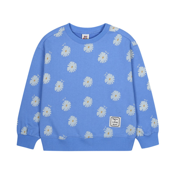 Felpa azzurra con stampe all over per bambini Jelly Mallow JM2620122 DAISY 
