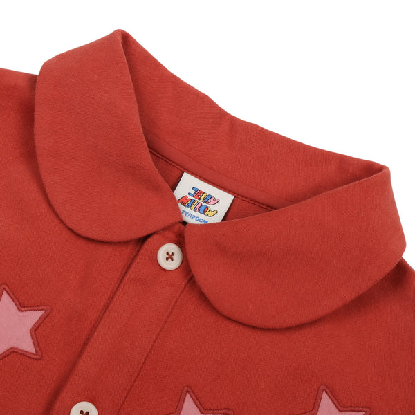 Abito rosso per bambina Jelly Mallow JM2620605 STAR WOVEN 