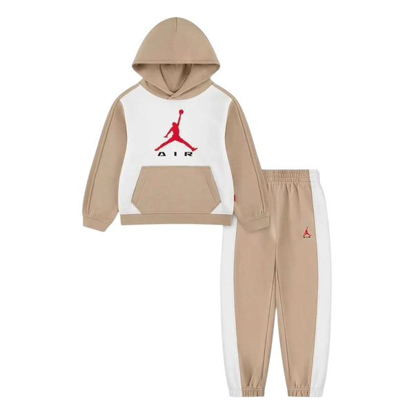 Completo panna e sabbia per neonato e bambino Jordan 85G184 X0L 