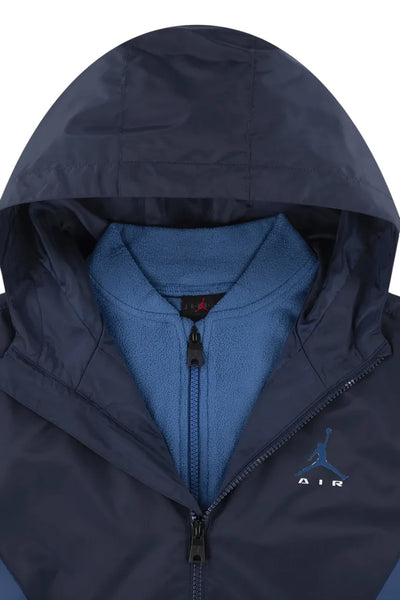 Giubbino blu con logo per bambino Jordan 95F912 U90 