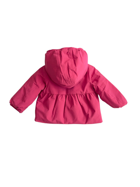 Giubbino reversibile fucsia e verde per neonata K-WAY K3148WW DA0 