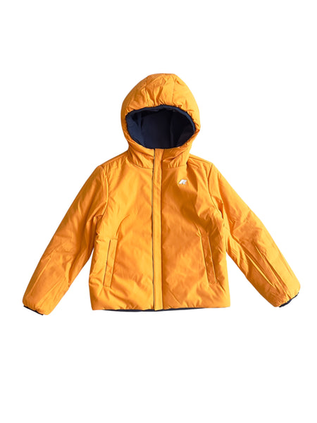Giubbino reversibile blu e arancione per neonato e bambino K-WAY K71337W DA9 