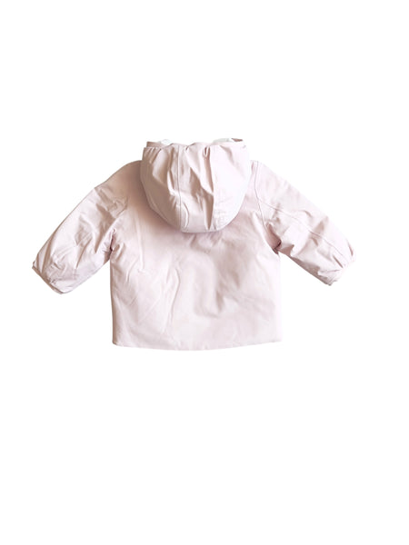Giubbino reversibile rosa e bianco per neonata K-WAY K71338W DCT 