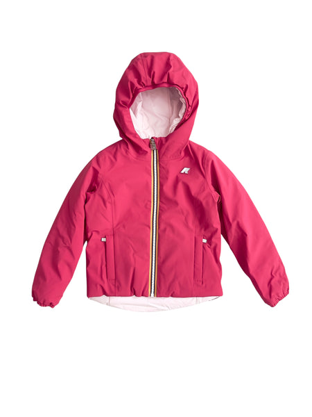 Giubbino reversibile fuxia e rosa per neonata e bambina K-WAY K71339W DAG 